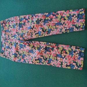 Boden floral cropped pants - size 4